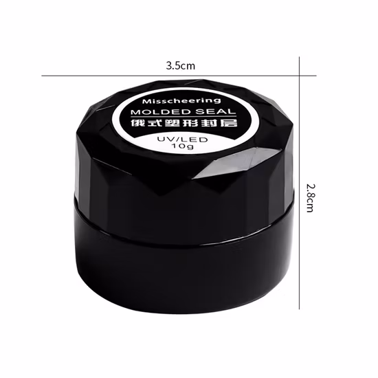 Couche d'étanchéité en plastique russe pour ongles colle adhésive sans lavage, mise en forme, renforcement, adhésif de revêtement dur quatre en un
