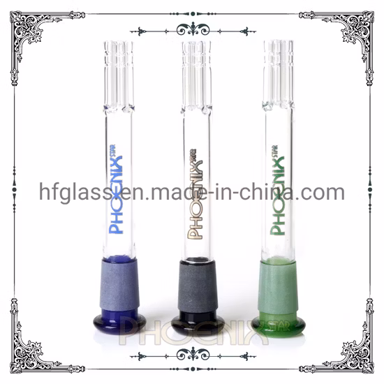 Phoenix Star Nouveau Design 4 Pouces Downstems avec 5 Bras Diffuseur Soufflé à la Main pour Bécher en Verre DAB Rig Accessoire Verre Fumer Pipe Accessoire