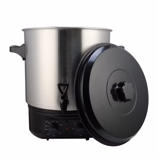 Chauffe-bougie électrique en acier inoxydable 27L