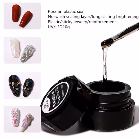 Nail-Russian Plastic Sealing Coat No-Washing Adhesive Glue, Shaping, Reinforcing, Four-in-One Hard Coating Adhesive