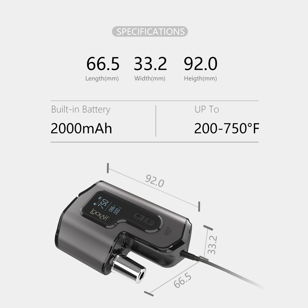 Wholesale Authorized 100% Original Lookah Q7 Wax Kit with Temperature Control Battery Wax