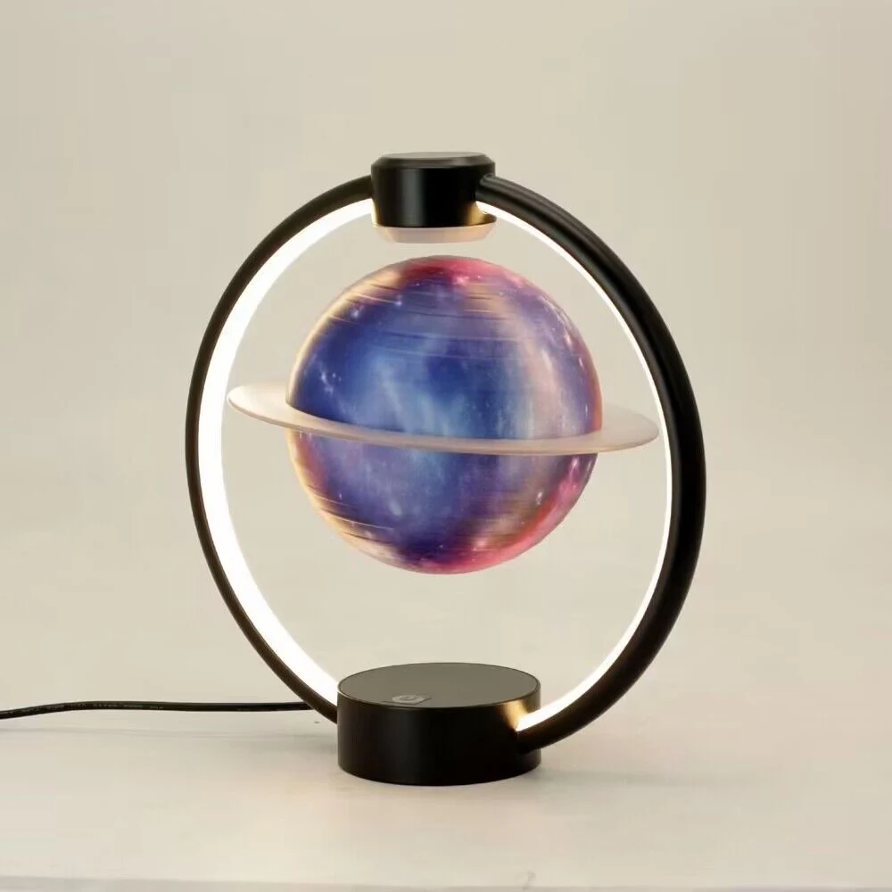 New Promotion Christmas Gift Magnetic Levitation Galaxy Saturn Moon Lamp with Bluetooth Speaker Remote Controller The RGB Light