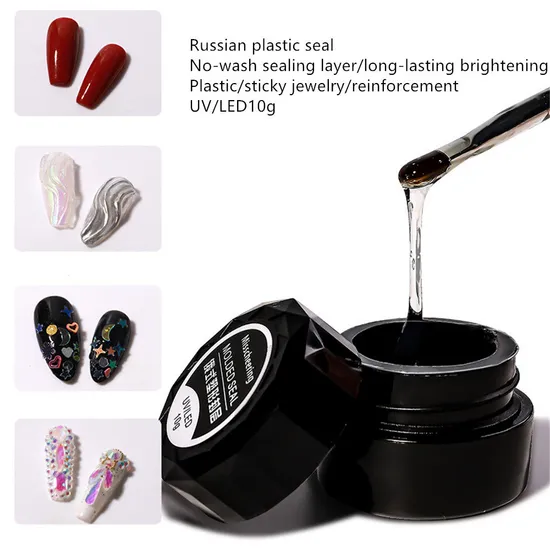 Nail-Russian Plastic Sealing Coat No-Washing Adhesive Glue, Shaping, Reinforcing, Four-in-One Hard Coating Adhesive