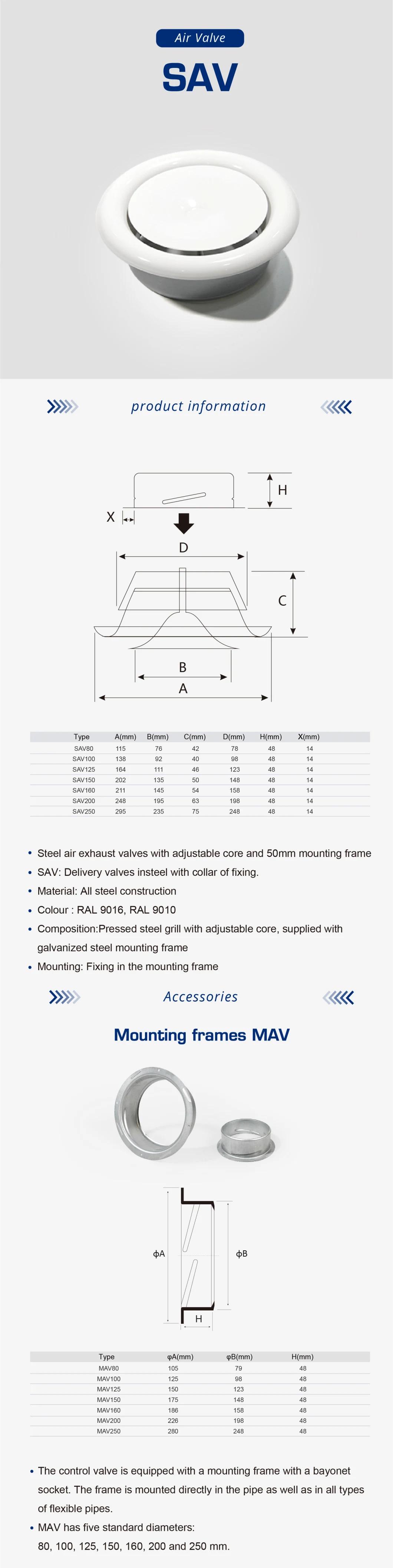 Air Disc Valve Ceiling Round Ventilation Metal Exhaust Air Diffuser