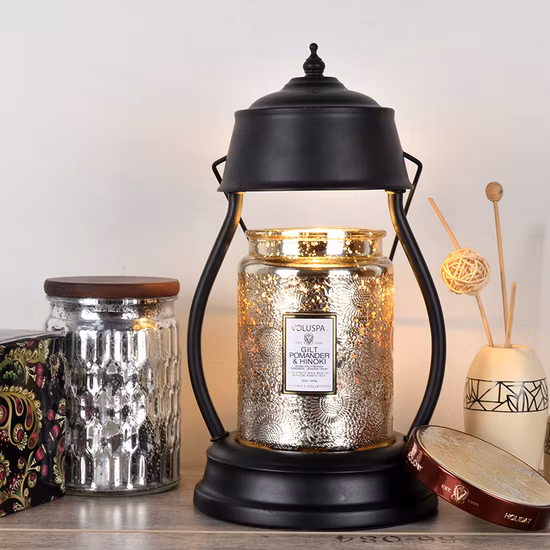 Chauffe-bougie électrique parfumé en bois pour la décoration intérieure