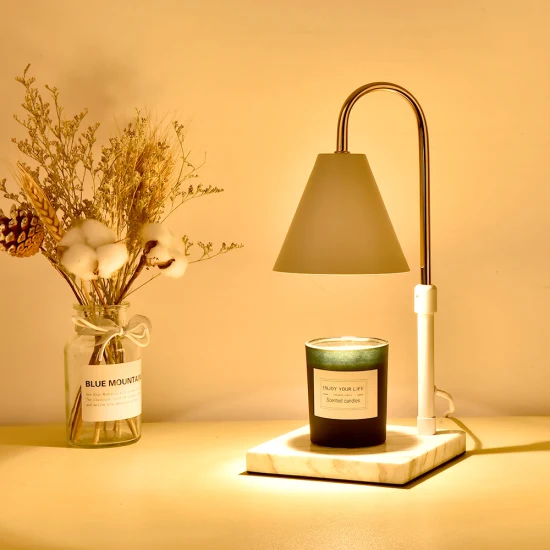 Lampe chauffe-bougie sans flamme lampe de fusion de cire de bougie électrique, fondeur de bougie à luminosité variable pour la décoration de la maison