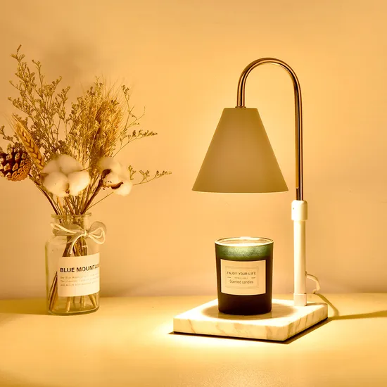 Lampe chauffe-bougie sans flamme lampe de fusion de cire de bougie électrique, fondeur de bougie à luminosité variable pour la décoration de la maison